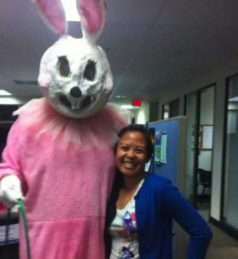 aluminum easter bunny