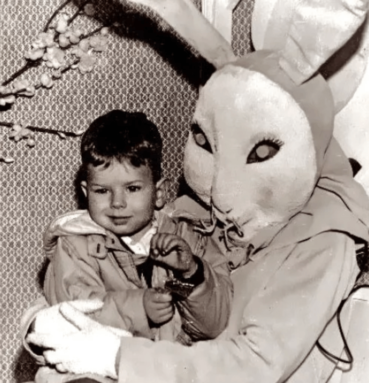 easter bunny with tentacles coming out of mouth